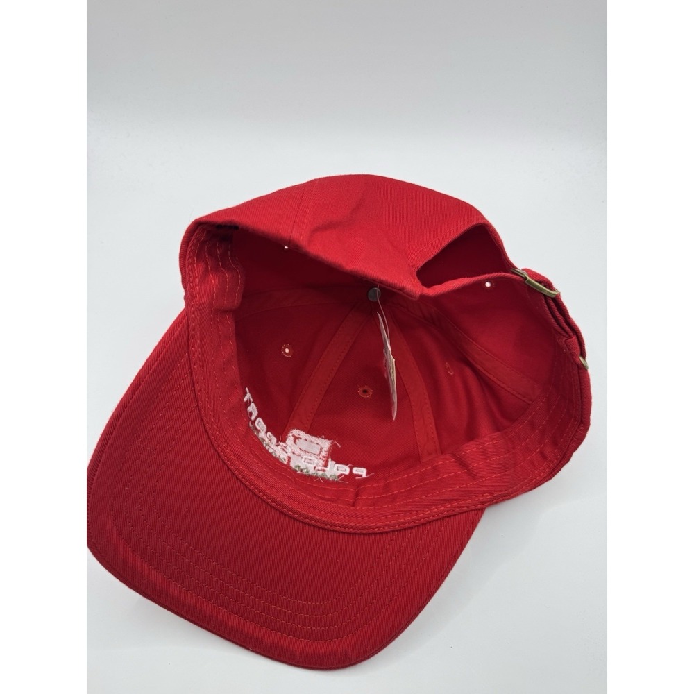VTG Polo Sport Ralph Lauren Hat Red Spellout Big Logo Strapback NWT - Picture 6 of 7